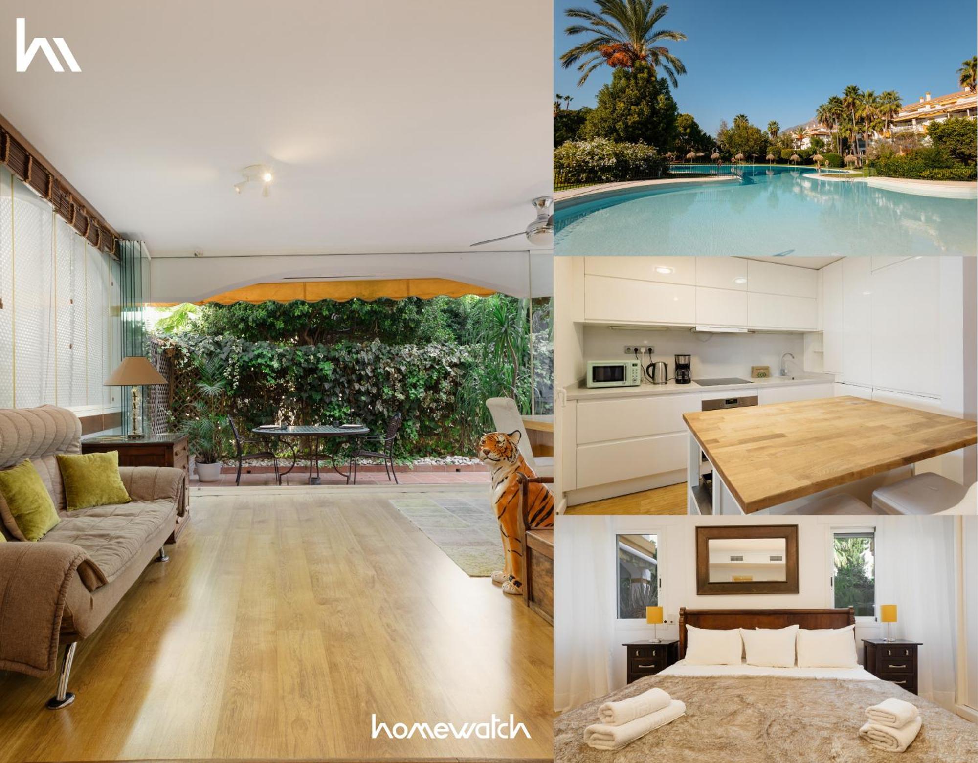 Ground Floor Holiday Apartment With Terrace And Pool In Puerto Banus, Marbella Luaran gambar